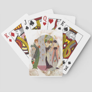 Elegante Vintage-Damenmode der 1920er Jahre Spielkarten