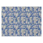 Elegante Vintage dunkelblaue Jouy-Toile Tischdecke (Vorderseite (Horizontal))