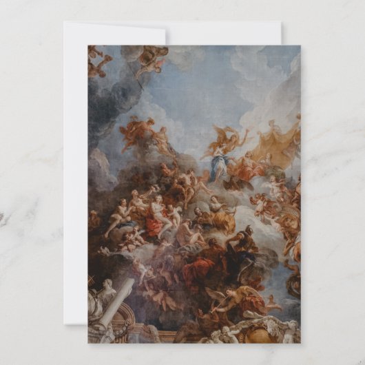 Elegante Vintage Dusty Blue Wedding Einladung (Rückseite)