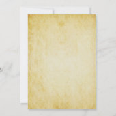 Elegante Vintage Einladung (Rückseite)