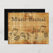 Elegante Vintage Einladung (Vorne/Hinten)