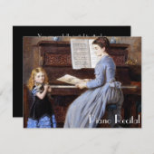 Elegante Vintage Einladung (Vorne/Hinten)