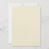 Elegante Vintage Einladung zur Hochzeit (Rückseite)