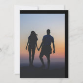 Elegante Vintage Elemente und Hochzeit des Fotos Einladung (Rückseite)