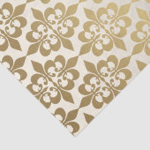Elegante Vintage Entdeckungsleuchte Gold Damask Seidenpapier (Detail)