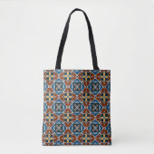 Elegante Vintage Fliesenmuster Tasche (Vorderseite)