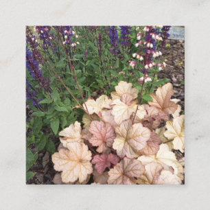 Elegante Vintage-Floral-Garten-Visitenkarte Quadratische Visitenkarte