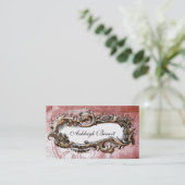 Elegante Vintage Frame Steampunk-Visitenkarte Visitenkarte (Stehend Vorderseite)