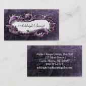 Elegante Vintage Frame Steampunk-Visitenkarte Visitenkarte (Vorne/Hinten)