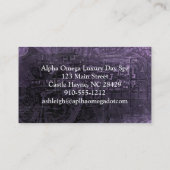 Elegante Vintage Frame Steampunk-Visitenkarte Visitenkarte (Rückseite)