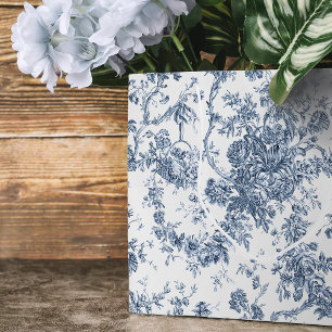Elegante Vintage-Französische Gravur Blumen-Toile- Große Geschenktüte