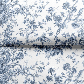 Elegante Vintage-Französische Gravur Blumen-Toile- Seidenpapier