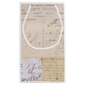 Elegante Vintage französische Kleine Geschenktüte (Rückseite)