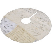 Elegante Vintage französische Polyester Weihnachtsbaumdecke (Schrägansicht)