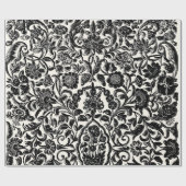 Elegante Vintage französische Stickereitoilette Geschenkpapier (Flach)