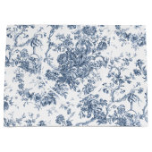 Elegante Vintage französische Stickereitoilette Große Geschenktüte (Vorderseite)