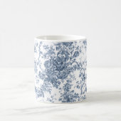 Elegante Vintage französische Stickereitoilette Kaffeetasse (Mittel)