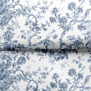 Elegante Vintage französische Stickereitoilette Seidenpapier