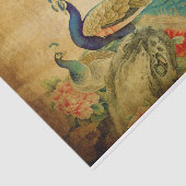 Elegante, Vintage Friedenstruppen Seidenpapier (Ausschnitt)