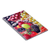 Elegante Vintage Fruchtfamilien Rezepte Notizblock (Rechte Seite)