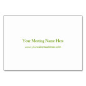 Elegante Vintage gelbe Blumen Abendessen Tischnumm Tischnummer (Rückseite)