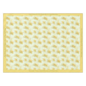 Elegante Vintage Gelbe Daffodils Blume Tischdecke (Vorderseite (Horizontal))
