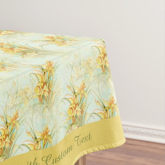 Elegante Vintage Gelbe Daffodils Blume Tischdecke (Beispiel)