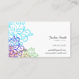 Elegante, Vintage gemusterte Geschäfts-mit Visitenkarte