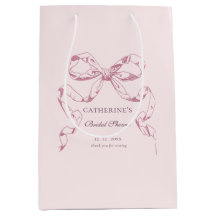 Elegante Vintage Girly Preppy Bows Pink Toile