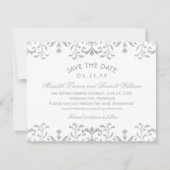 Elegante Vintage Glamour Hochzeit Save The Date (Vorderseite)