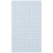 Elegante Vintage, gravierte blaue Rose und Ribbons Tischdecke (Vorderseite)
