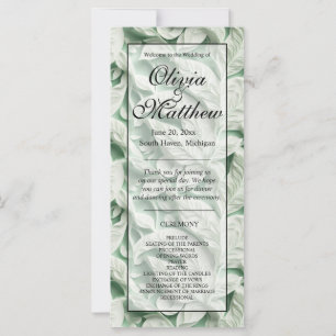 Elegante Vintage grüne Blattkalligraphie