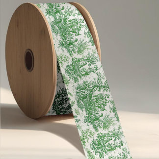 Elegante Vintage Grüntüte Satinband