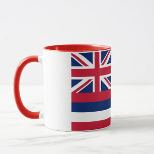 Elegante Vintage Hawaii-Flag Bedeckte Keramik Tasse