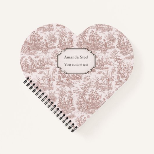 Elegante Vintage hellbraune Stadt der Jungfrau Notizblock (Vorderseite)