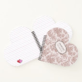 Elegante Vintage hellbraune Stadt der Jungfrau Notizblock (Innenseite)