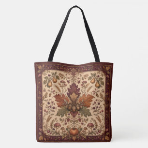 Elegante Vintage-Herbst-Textil-Quadrat-Tasche Tasche