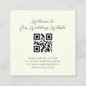 Elegante Vintage Hochzeit Begleitkarte (Vorderseite)