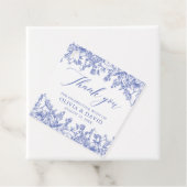 Elegante Vintage Hochzeit der Blauen Flora Geschenkanhänger (Beispiel)