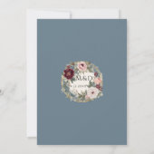 Elegante Vintage Hochzeit Einladung (Rückseite)