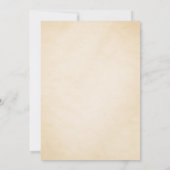 Elegante Vintage Hochzeit Einladung | Braut und Br (Rückseite)