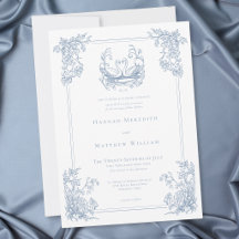 Elegante Vintage-Hochzeit im Garten mit blauem Sch