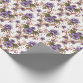 Elegante Vintage Hochzeit im Jugendstil Geschenkpapier (Ecke)