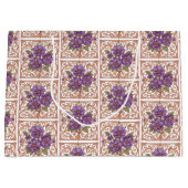 Elegante Vintage Hochzeit im Jugendstil Große Geschenktüte (Vorderseite)