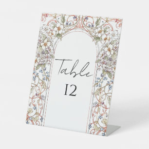 Elegante Vintage Hochzeit im Jugendstil Sockelschild
