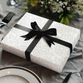 Elegante Vintage Hochzeit mit Gray Chic Geschenkpapier