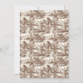 Elegante Vintage-Hochzeitseinladung Einladung (Rückseite)