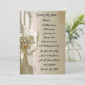 Elegante Vintage-Hochzeitseinladung – Verzierte Go Einladung (Stehend Vorderseite)