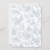 Elegante Vintage Hochzeitsfeier Einladung (Rückseite)