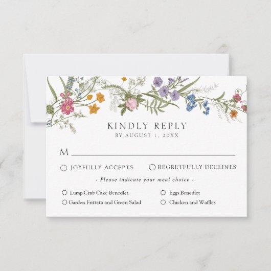 Elegante Vintage Hochzeitskarte Einladung (Vorderseite)